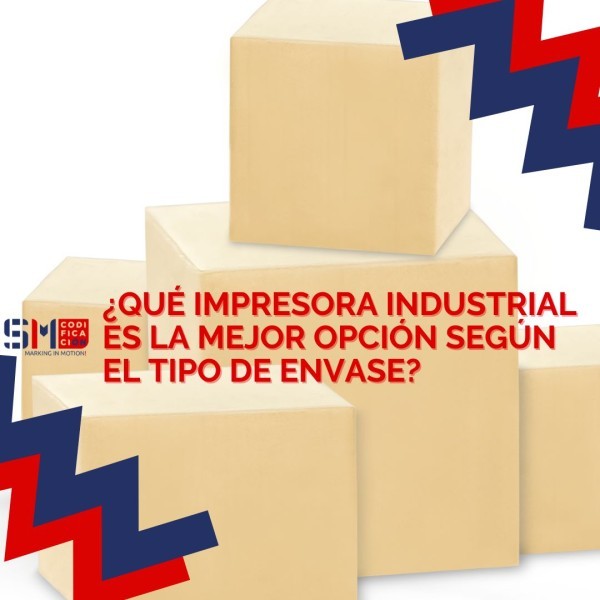 ¿Qué impresora industrial es la mejor opción según el tipo de envase?